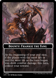 Bounty: Frankie the Fang // Bounty Rules Double-Sided Token [Tokens] Outlaws of Thunder Junction Commander Tokens MTG Single Magic: The Gathering