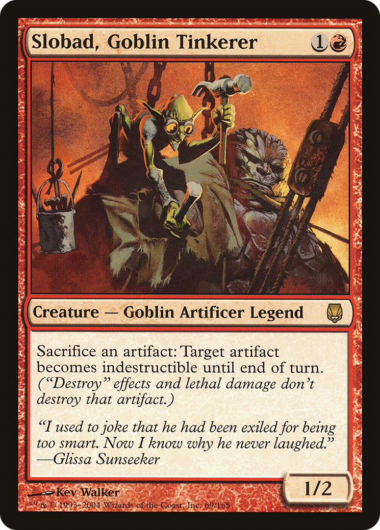 Slobad, Goblin Tinkerer (DST-069) [Darksteel] Foil MTG Single Wizards of the Coast