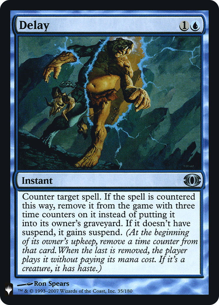 Delay (LIST-035) [Mystery Booster] The List Foil MTG Single Wizards of the Coast