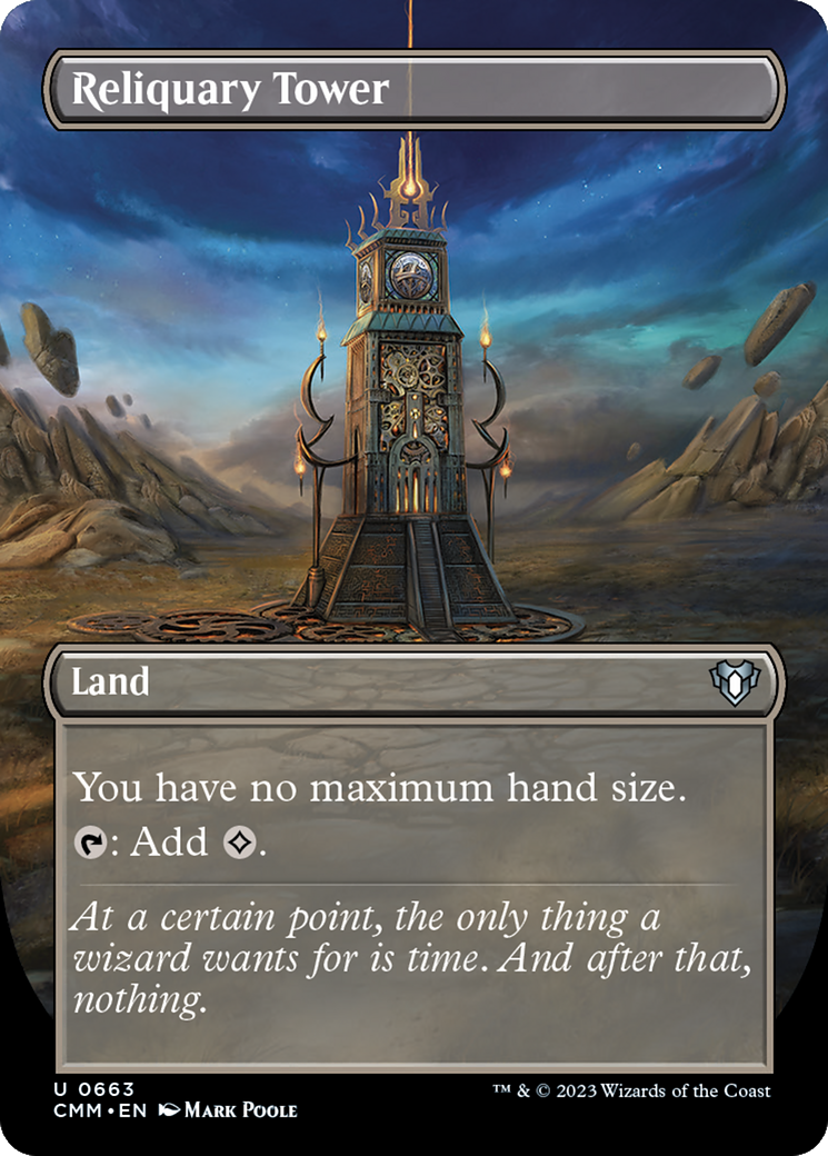 Reliquary Tower (CMM-663) [Commander Masters] (Borderless) Foil MTG Single Wizards of the Coast