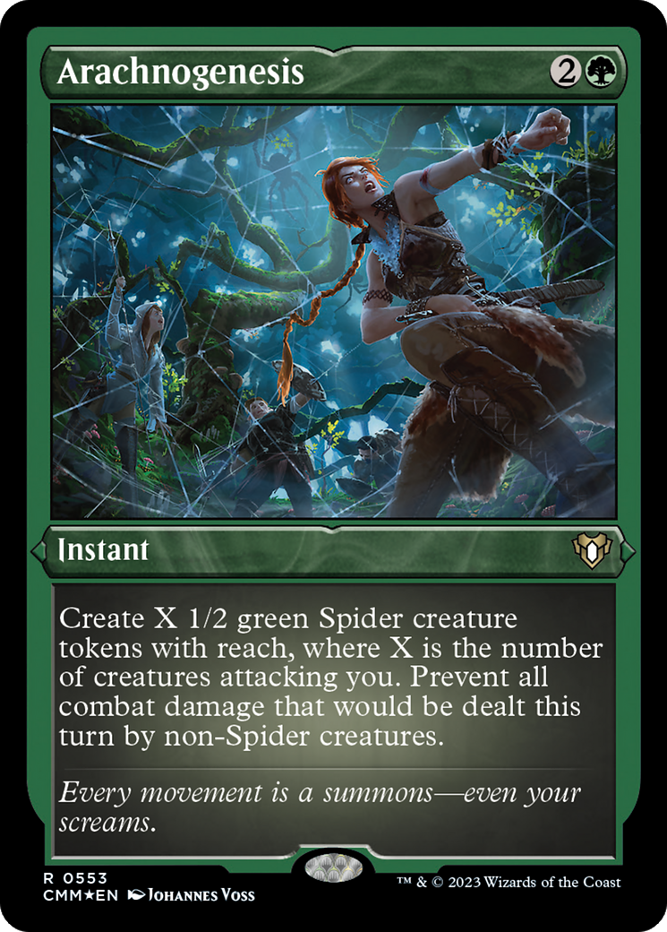 Arachnogenesis (CMM-553) [Commander Masters] Etched Foil MTG Single Wizards of the Coast