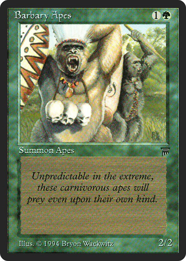 Barbary Apes (LEG-176) [Oldschool] Legends MTG Single Wizards of the Coast