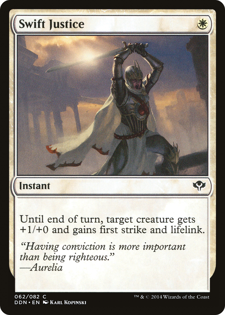 Swift Justice (DDN-062) [Misc] Duel Decks: Speed vs. Cunning MTG Single Wizards of the Coast