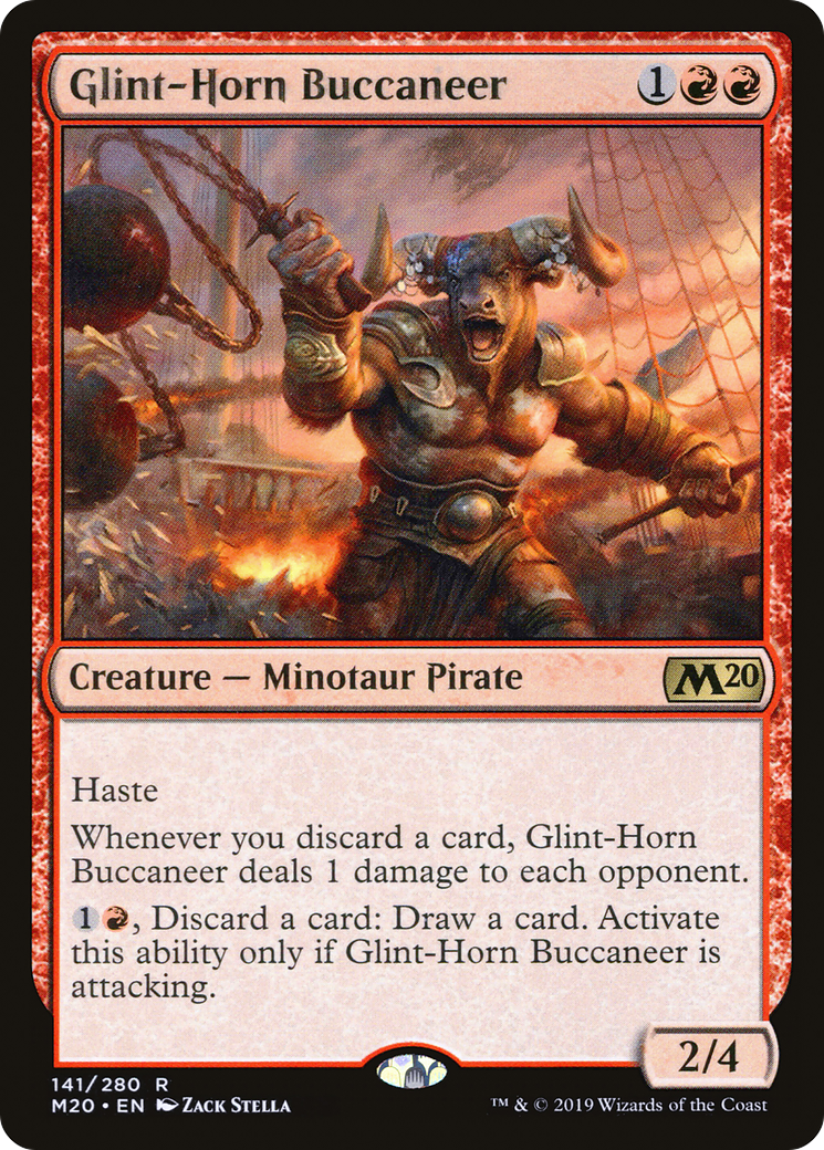 Glint-Horn Buccaneer [Core Set 2020] MTG Single Magic: The Gathering