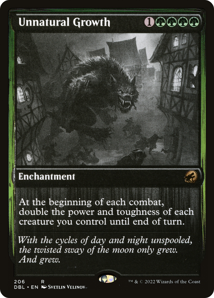 Unnatural Growth (DBL-206) [Innistrad: Double Feature] Foil MTG Single Wizards of the Coast