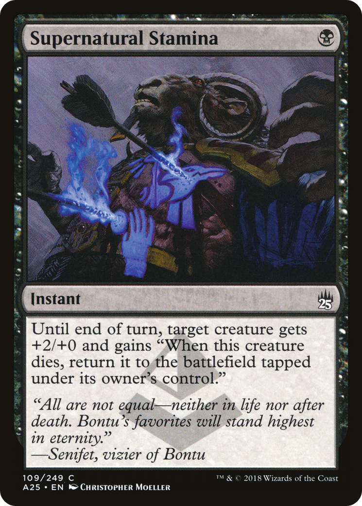 Supernatural Stamina (A25-109) [Masters 25] MTG Single Wizards of the Coast