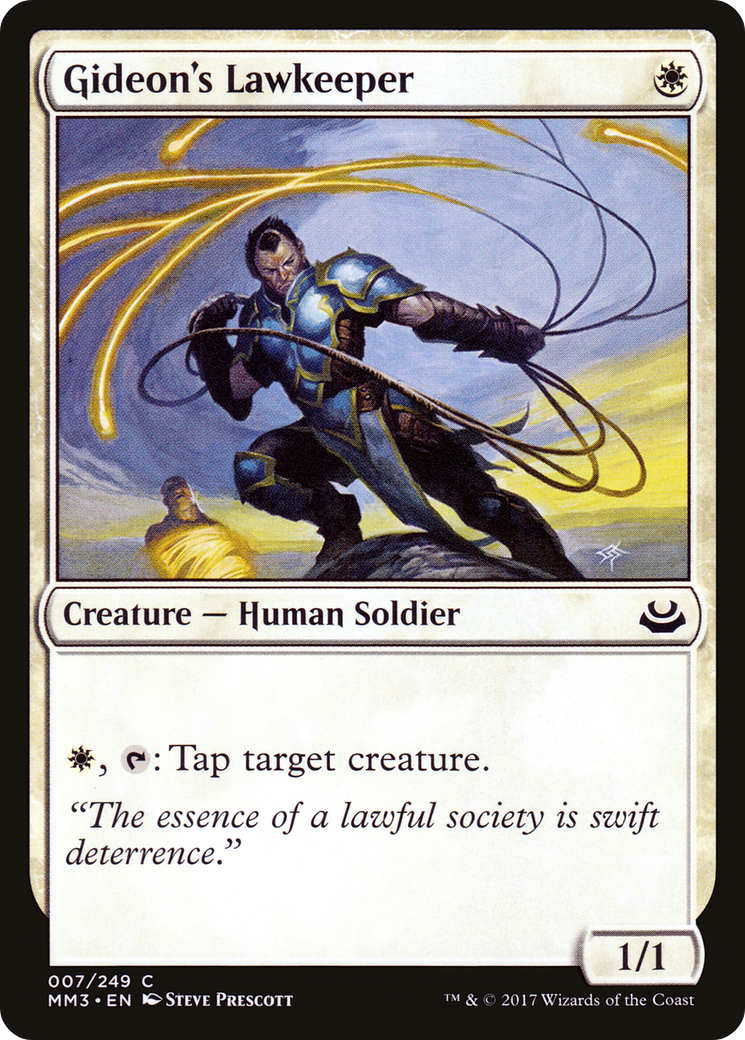 Gideon's Lawkeeper (MM3-007) [Modern Masters 2017] Foil MTG Single Modern Masters 2017