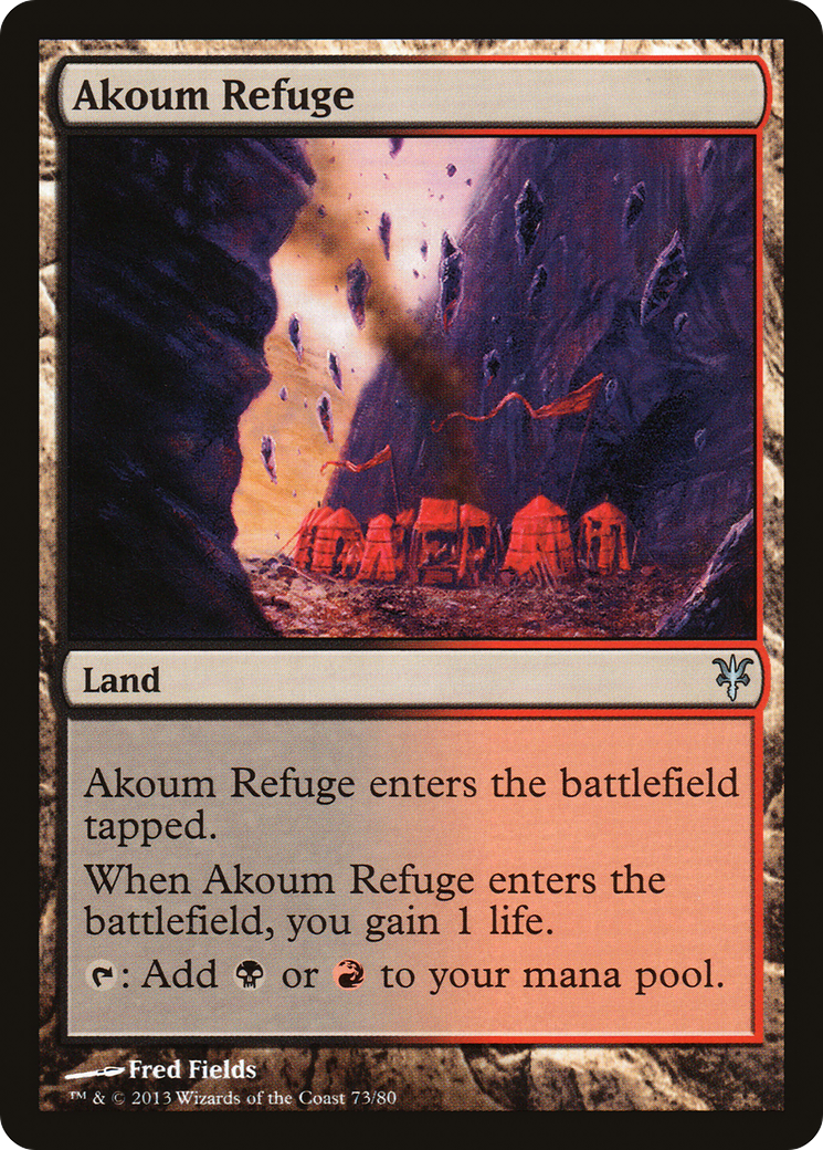 Akoum Refuge (DDK-073) [Misc] Duel Decks: Sorin vs. Tibalt MTG Single Wizards of the Coast