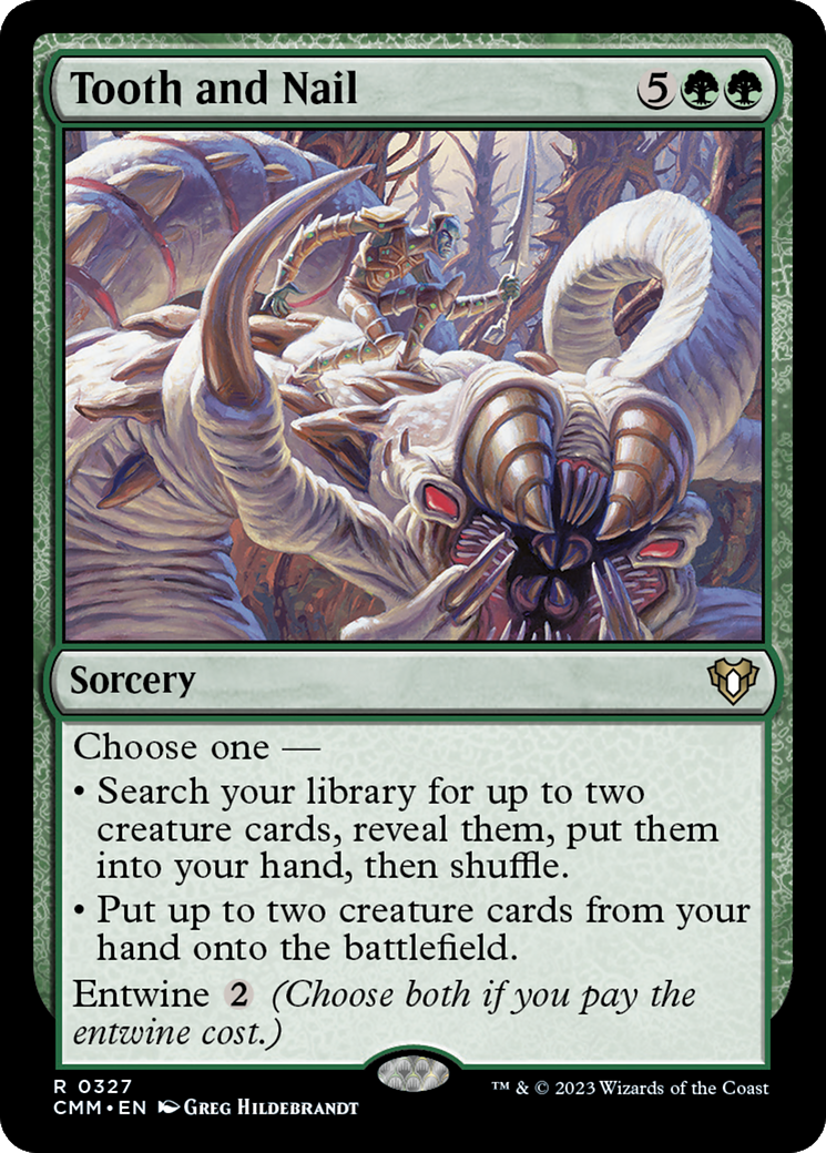 Tooth and Nail (CMM-327) [Commander Masters] MTG Single Wizards of the Coast