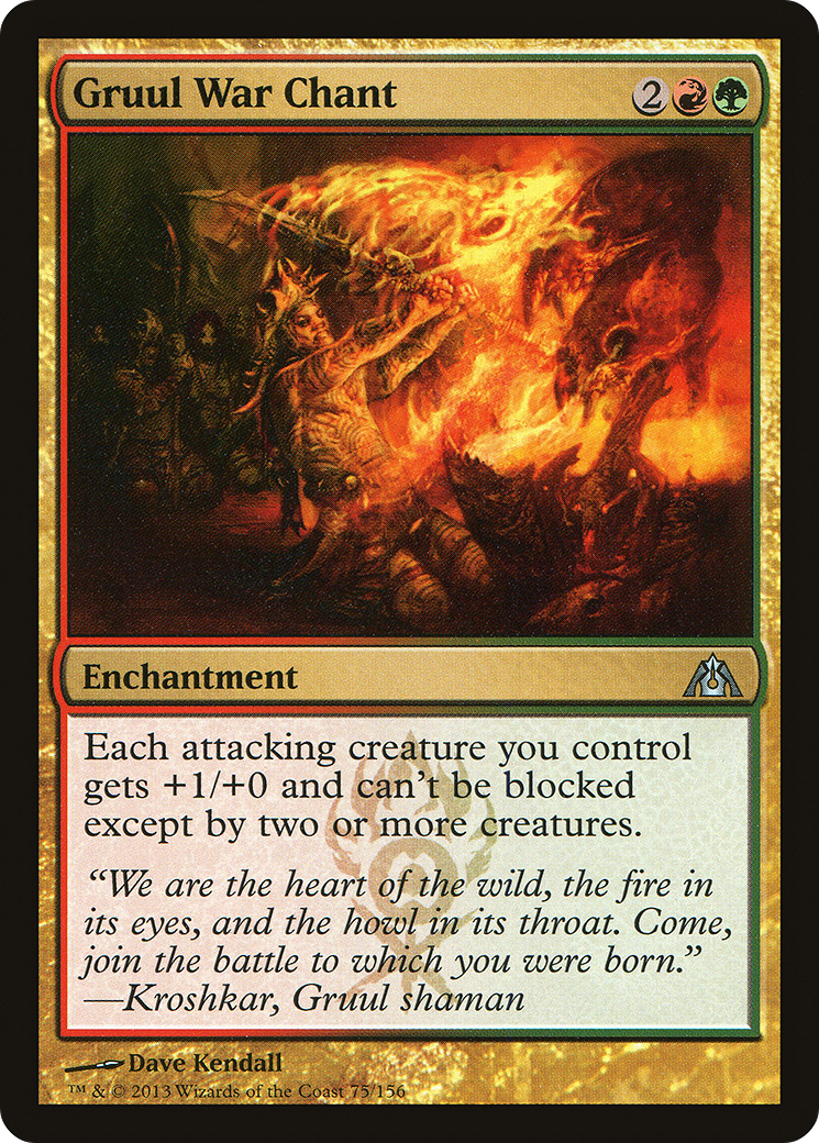 Gruul War Chant (DGM-075) [Dragon's Maze] Foil MTG Single Wizards of the Coast