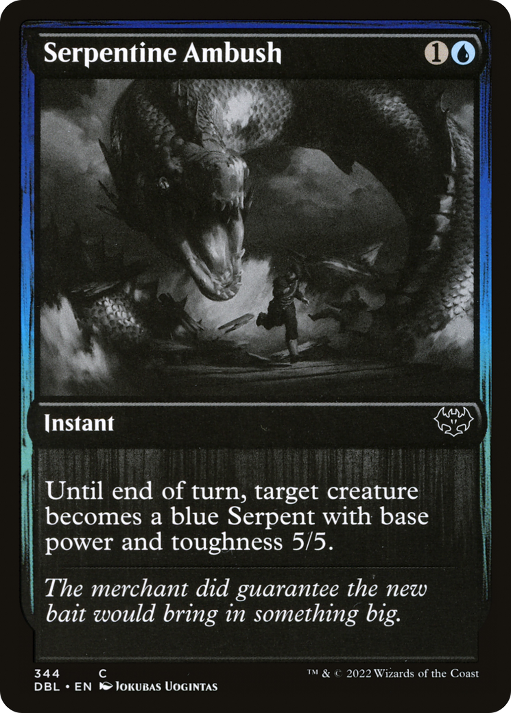 Serpentine Ambush (DBL-344) [Innistrad: Double Feature] Foil MTG Single Wizards of the Coast