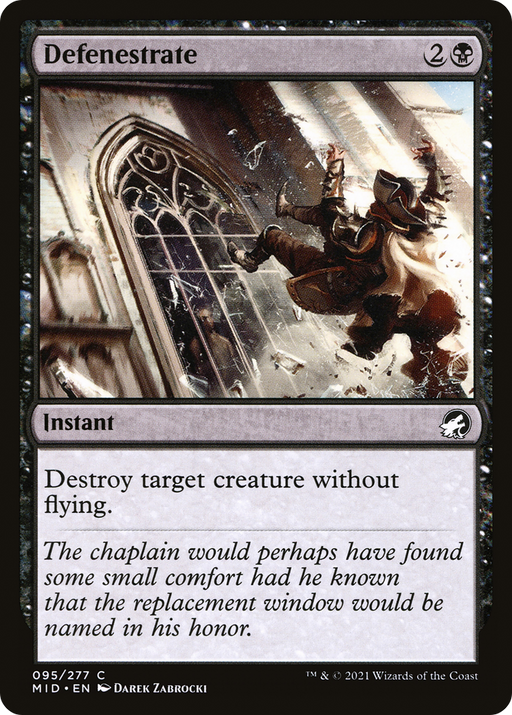 Defenestrate (MID-095) [Innistrad: Midnight Hunt] MTG Single Wizards of the Coast