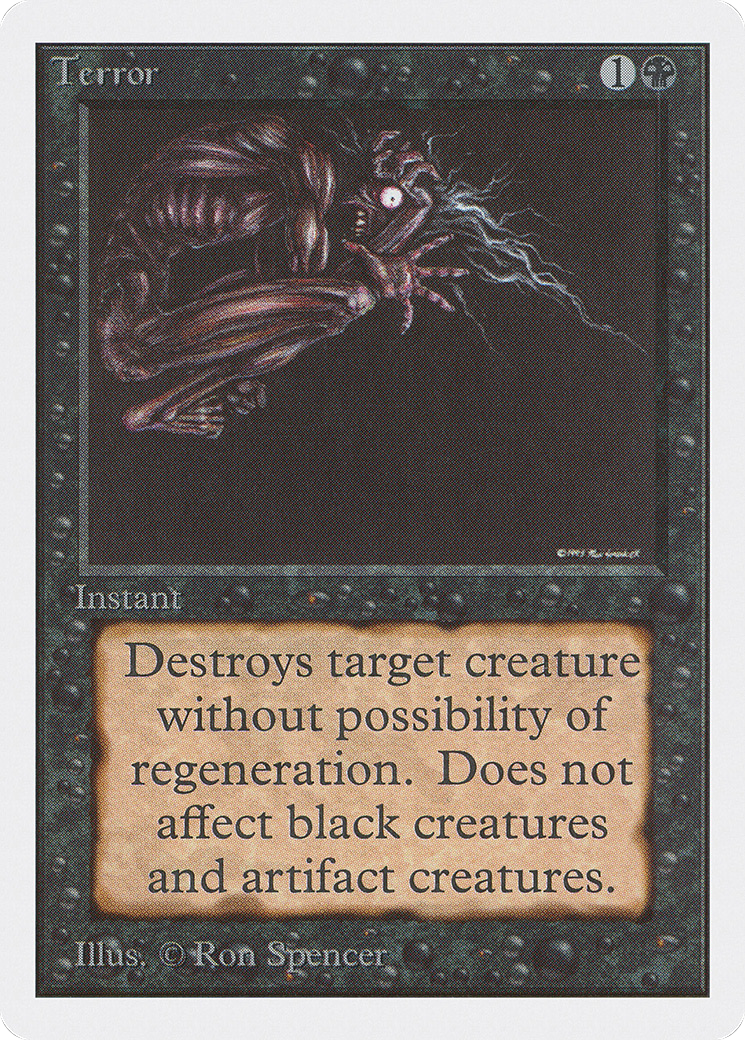 Terror (2ED-131) [Oldschool] Unlimited Edition MTG Single Wizards of the Coast