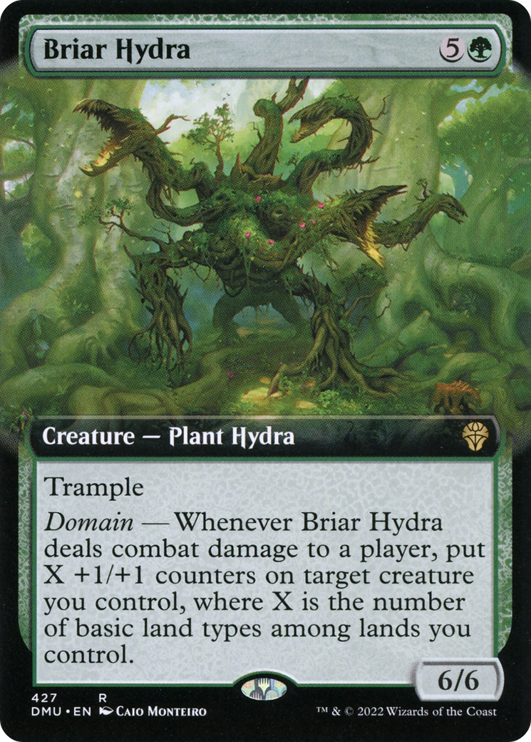 Briar Hydra (DMU-427) [Dominaria United] (Extended Art) Foil MTG Single Wizards of the Coast