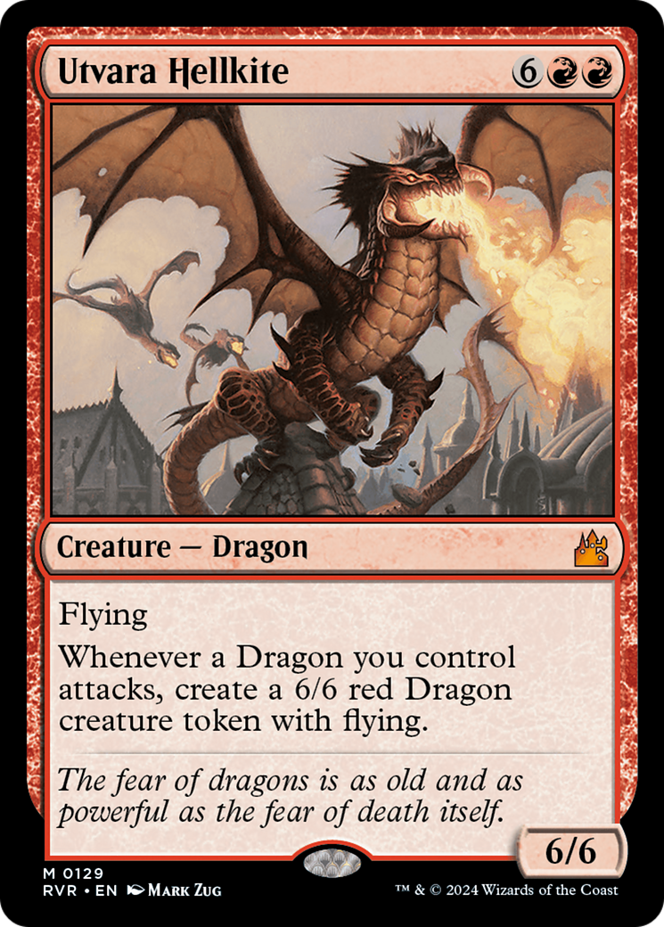 Utvara Hellkite (RVR-129) [Ravnica Remastered] MTG Single Wizards of the Coast