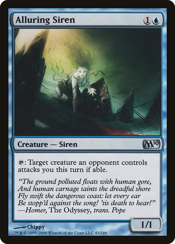 Alluring Siren (M10-043) [Magic 2010] Foil MTG Single Wizards of the Coast