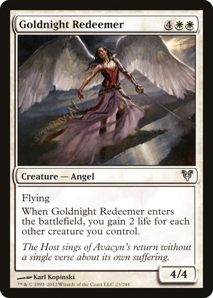 Goldnight Redeemer (AVR-023) [Avacyn Restored] Foil MTG Single Wizards of the Coast