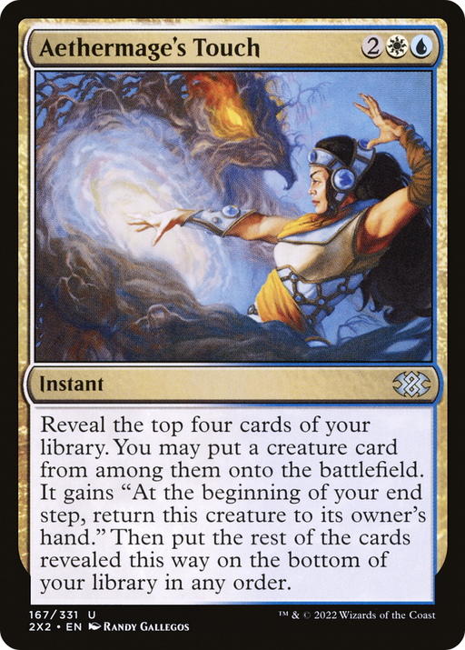 Aethermage's Touch (2X2-167) [Double Masters 2022] MTG Single Wizards of the Coast