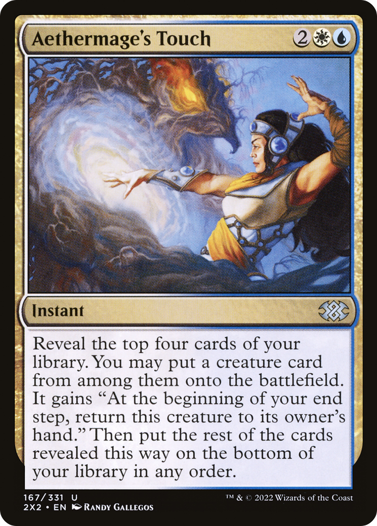 Aethermage's Touch (2X2-167) [Double Masters 2022] Foil MTG Single Wizards of the Coast