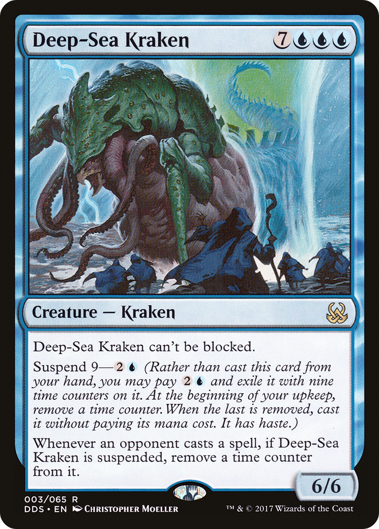 Deep-Sea Kraken (DDS-003) [Misc] Duel Decks: Mind vs. Might MTG Single Wizards of the Coast