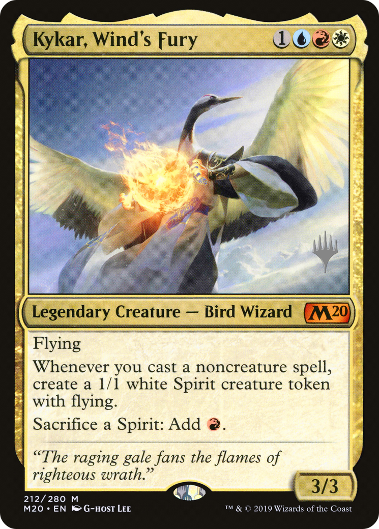 Kykar, Wind's Fury (PPM20-212P) [Core Set 2020 Promos] MTG Single Wizards of the Coast