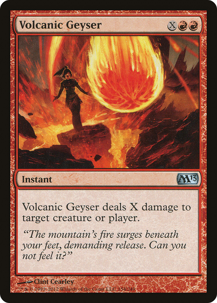 Volcanic Geyser (M13-154) [Magic 2013] Foil MTG Single Wizards of the Coast