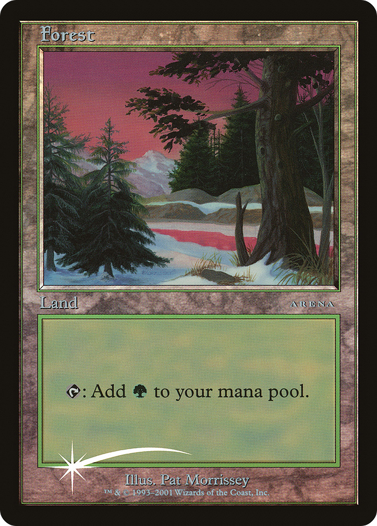 Forest (ARENA-001) [Misc] Arena League 2001 Foil MTG Single Wizards of the Coast