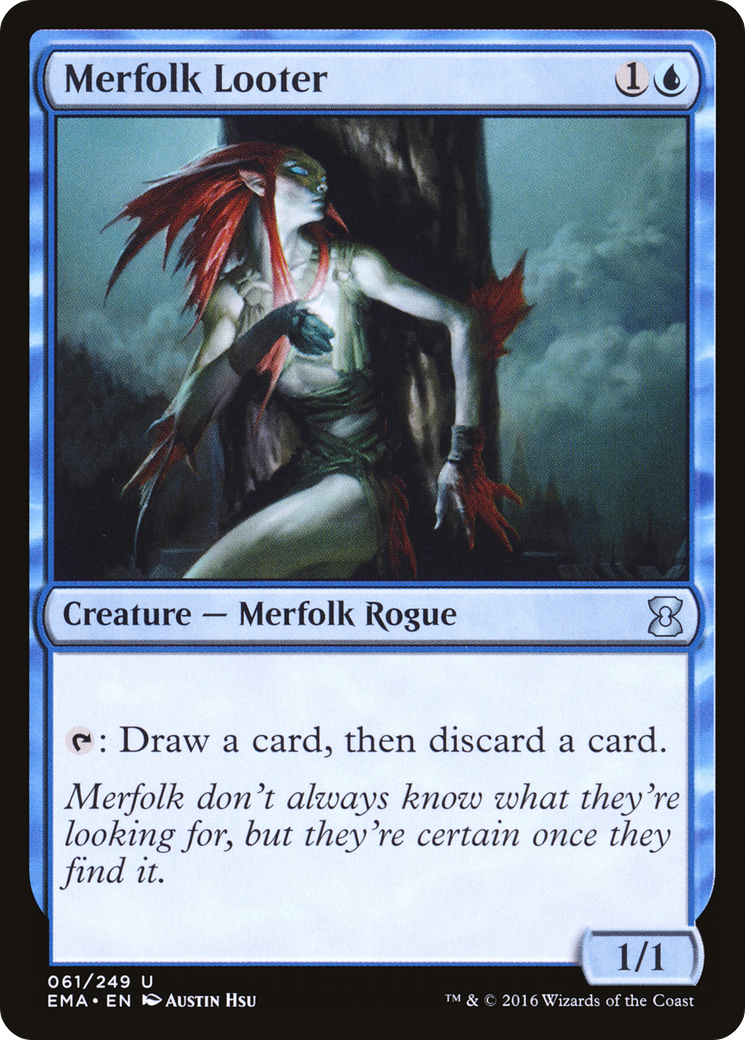 Merfolk Looter (EMA-061) [Eternal Masters] MTG Single Wizards of the Coast