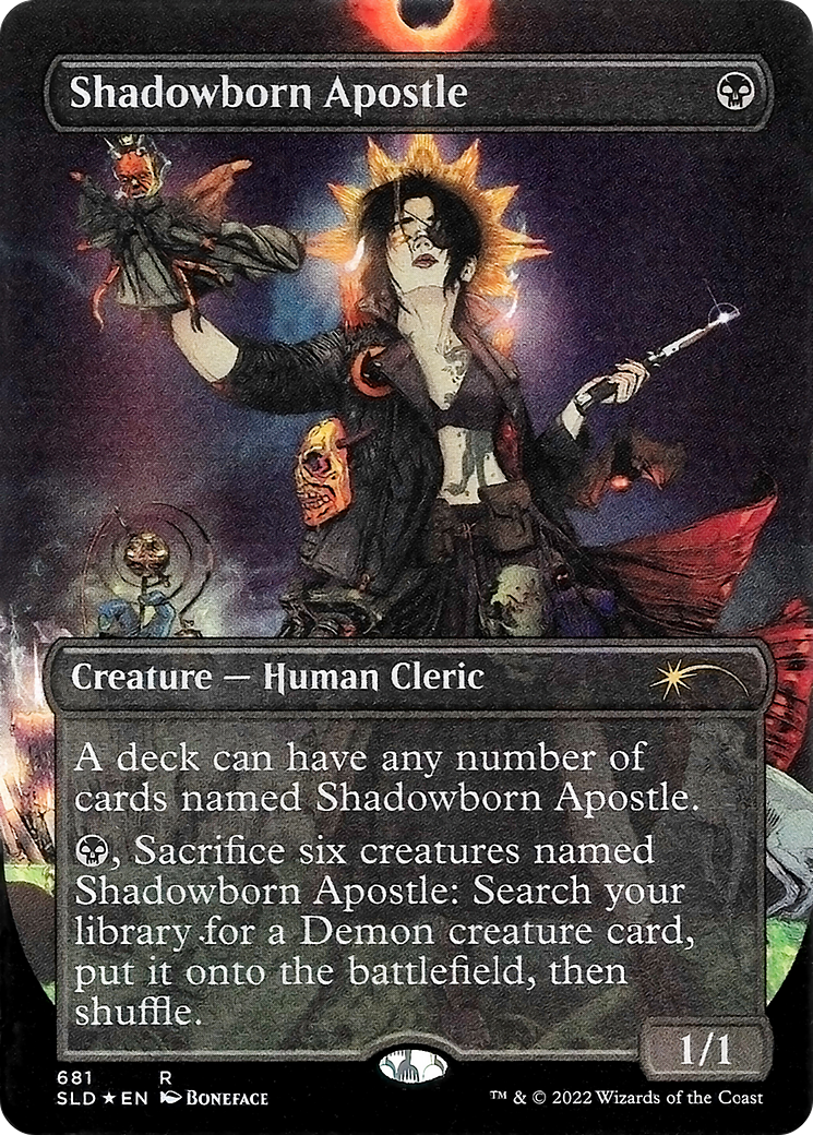 Shadowborn Apostle (681) (SLD-681) [Secret Lair] Drop (Borderless) Foil MTG Single Magic: The Gathering