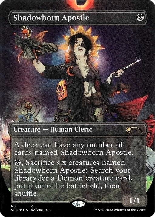 Shadowborn Apostle (681) (SLD-681) [Secret Lair] Drop (Borderless) Foil MTG Single Magic: The Gathering