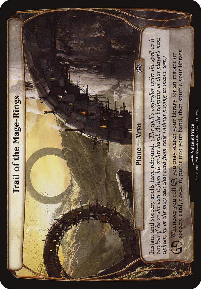 Trail of the Mage-Rings (Planechase 2012) (OVER-037) [Oversized] Planechase 2012 Planes MTG Single Wizards of the Coast