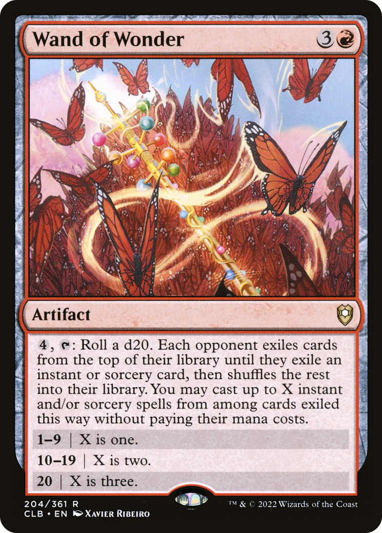 Wand of Wonder (CLB-204) [Commander Legends: Battle for Baldur's Gate] Foil MTG Single Wizards of the Coast
