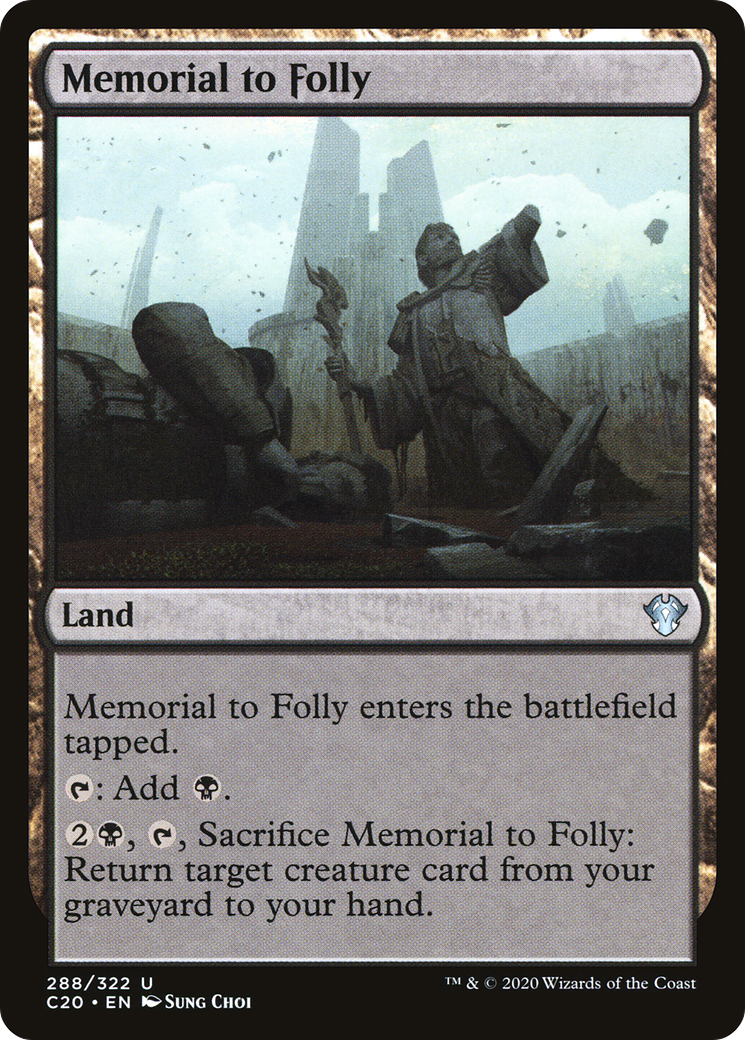 Memorial to Folly (C20-288) [Commander 2020] MTG Single Wizards of the Coast