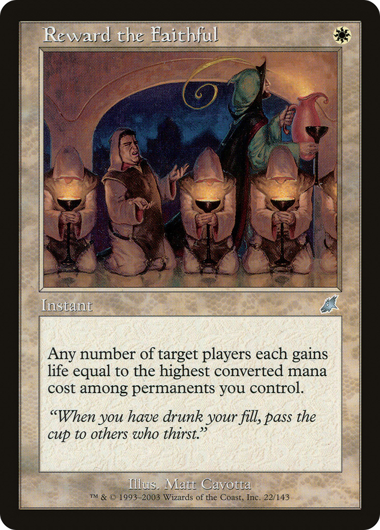 Reward the Faithful (SCG-022) [Scourge] MTG Single Wizards of the Coast