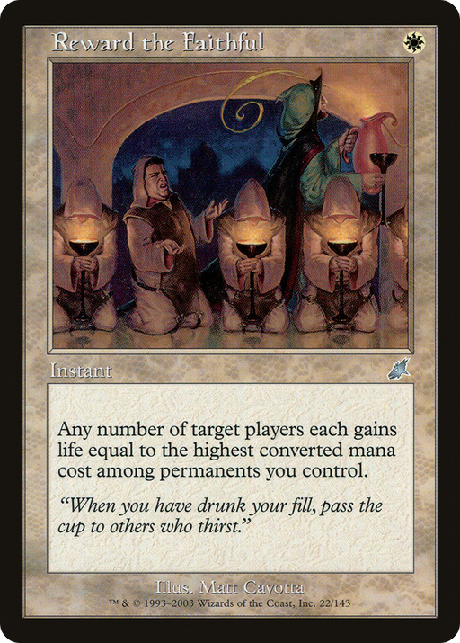 Reward the Faithful (SCG-022) [Scourge] MTG Single Wizards of the Coast