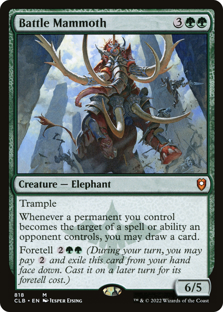 Battle Mammoth (CLB-818) [Commander Legends: Battle for Baldur's Gate] MTG Single Wizards of the Coast