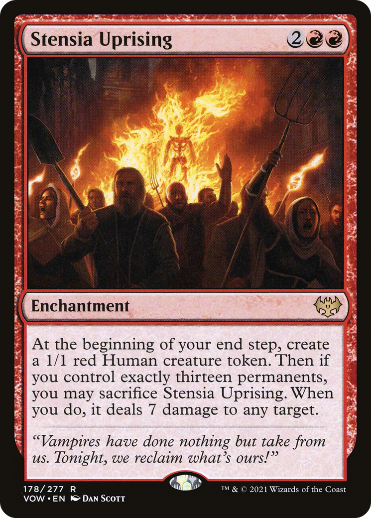 Stensia Uprising (VOW-178) [Innistrad: Crimson Vow] MTG Single Wizards of the Coast