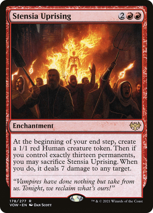 Stensia Uprising (VOW-178) [Innistrad: Crimson Vow] MTG Single Wizards of the Coast