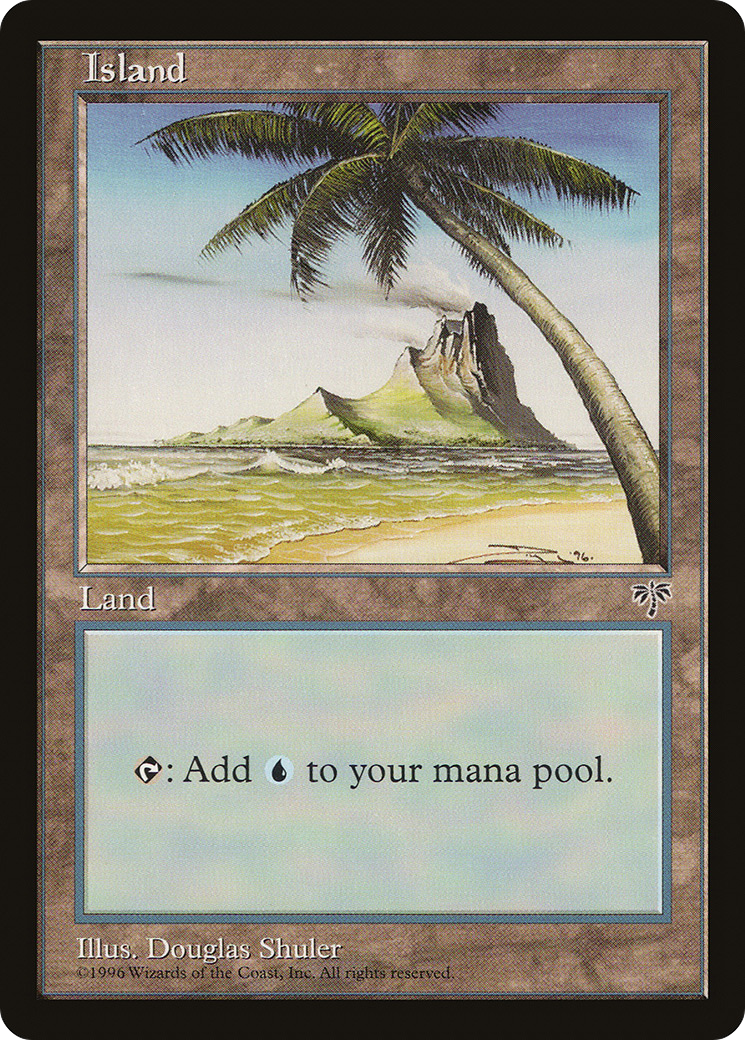 Island (Palm Tree) (MIR-) [Mirage] MTG Single Wizards of the Coast