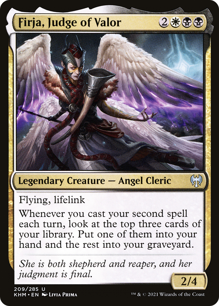 Firja, Judge of Valor (KHM-209) [Kaldheim] Foil MTG Single Wizards of the Coast