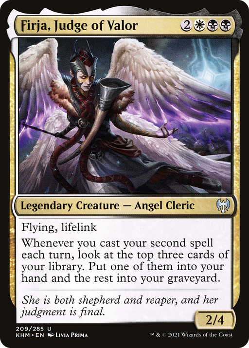 Firja, Judge of Valor (KHM-209) [Kaldheim] MTG Single Wizards of the Coast