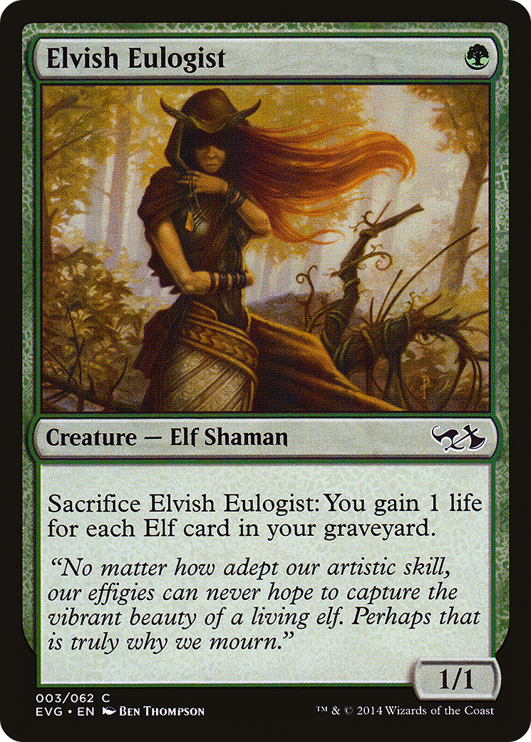 Elvish Eulogist (DD3-003) [Misc] Duel Decks Anthology: Elves vs. Goblins MTG Single Wizards of the Coast