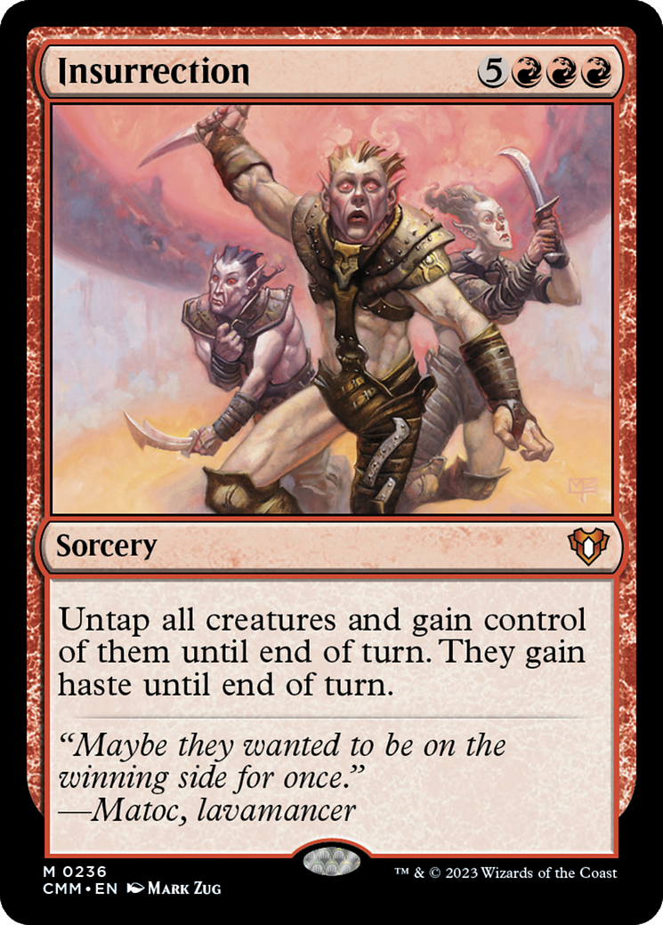 Insurrection (CMM-236) [Commander Masters] MTG Single Wizards of the Coast
