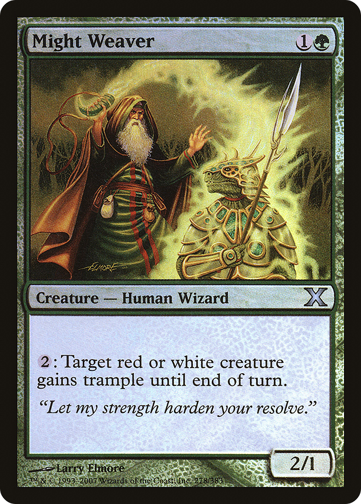 Might Weaver (10E-278★) [Tenth Edition] Foil MTG Single Wizards of the Coast