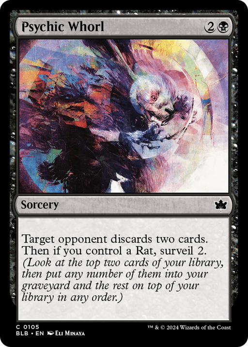 Psychic Whorl (BLB-105) [Bloomburrow] Foil MTG Single Wizards of the Coast