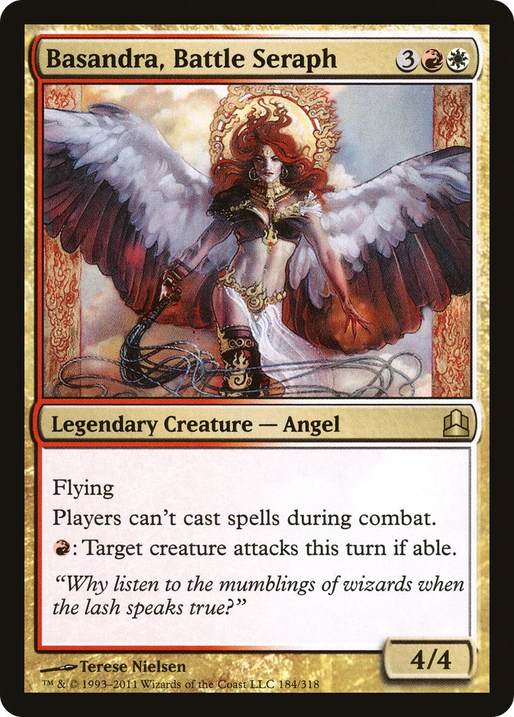 Basandra, Battle Seraph (CMD-184) [Commander 2011] MTG Single Wizards of the Coast