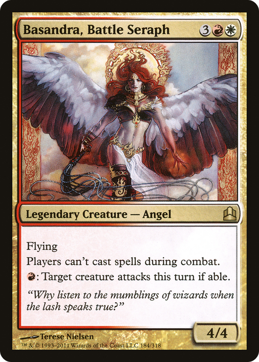 Basandra, Battle Seraph (CMD-184) [Commander 2011] MTG Single Wizards of the Coast