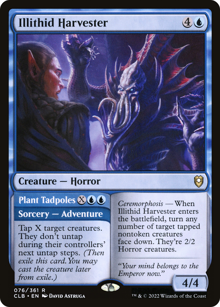 Illithid Harvester // Plant Tadpoles (CLB-076) [Commander Legends: Battle for Baldur's Gate] MTG Single Wizards of the Coast