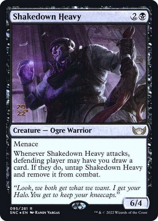 Shakedown Heavy (PRE-95S) [Streets of New Capenna Promos] Foil MTG Single Wizards of the Coast