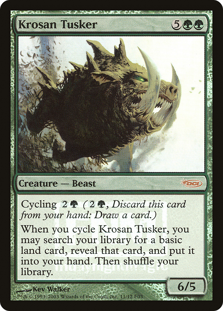 Krosan Tusker (FNM-) [Misc] Friday Night Magic 2003 Foil MTG Single Wizards of the Coast